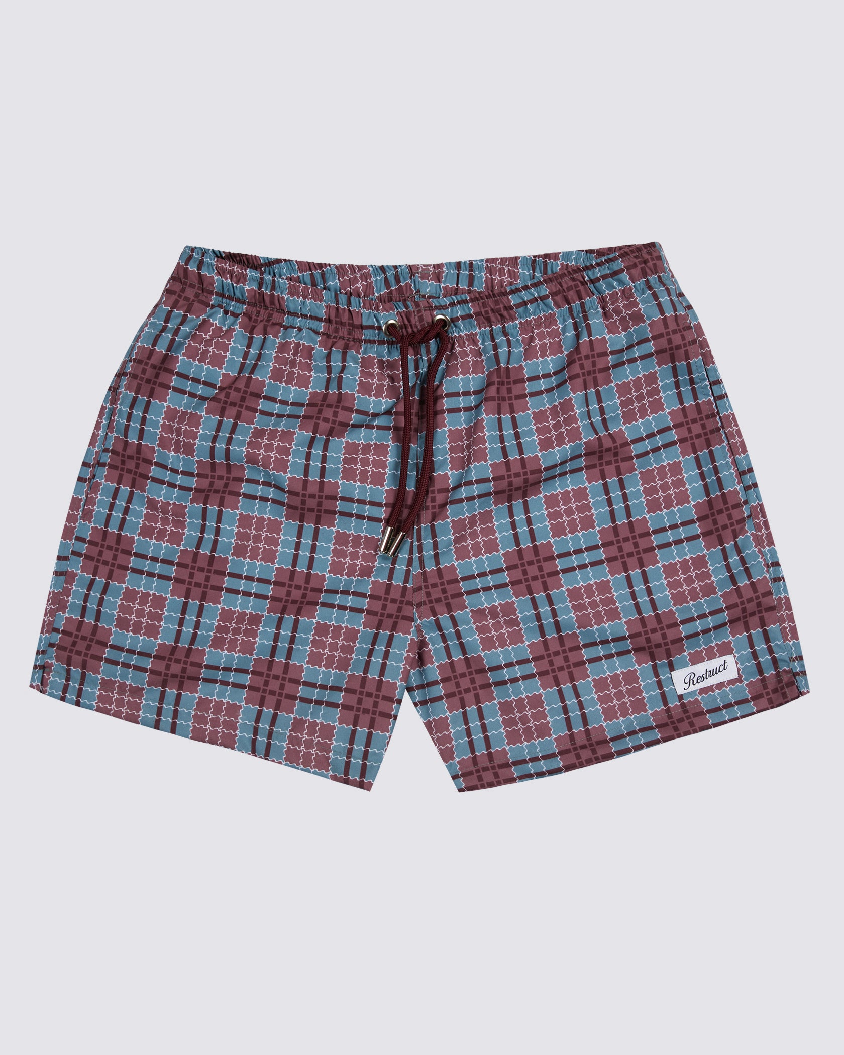 Portofino Plaid Swim Trunk