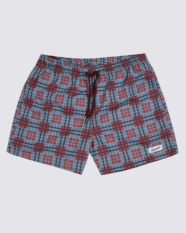 Portofino Plaid Swim Trunk