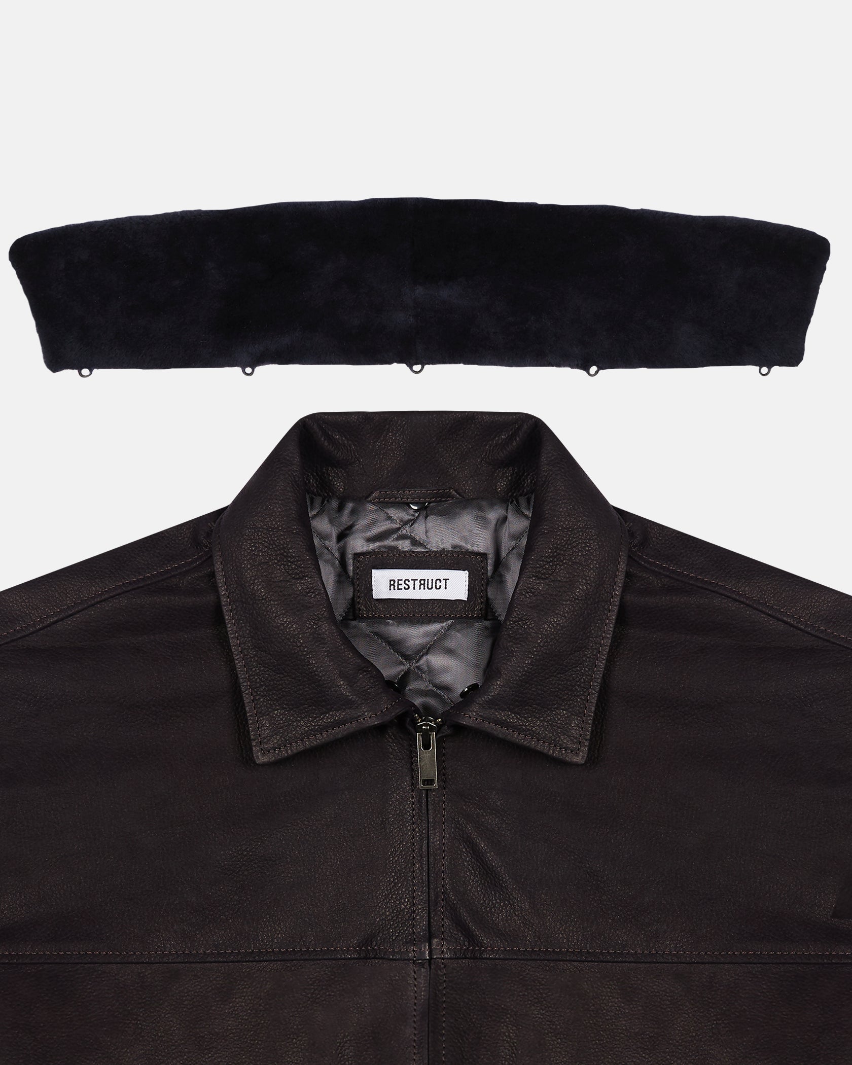 Leather Jacket Indigo