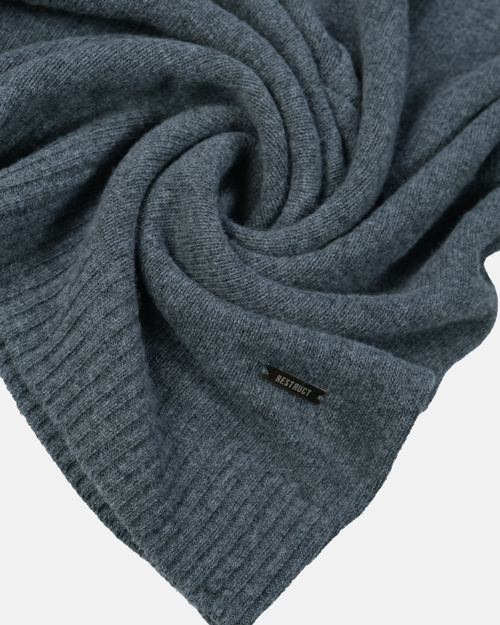 Cashmere Blend Knit Polo – Gray