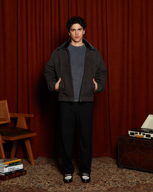 Leather Jacket Charcoal