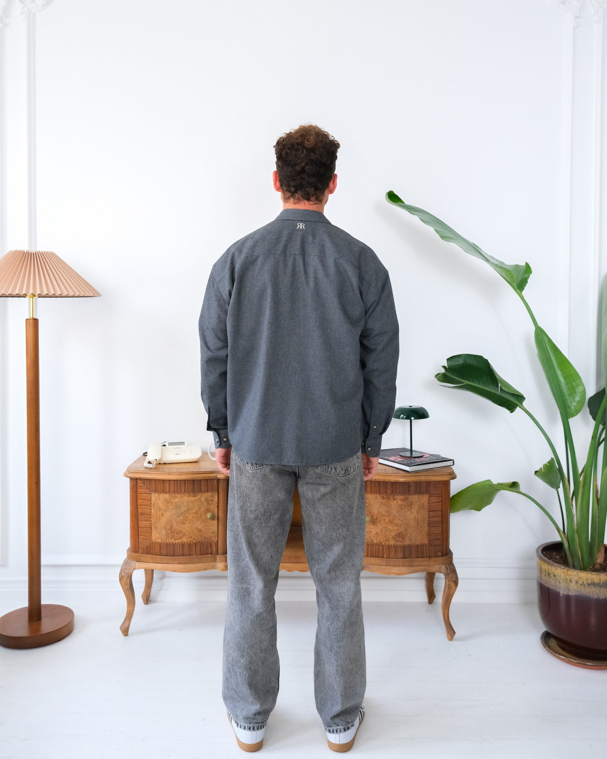 Boxy Fit Shirt – Gray