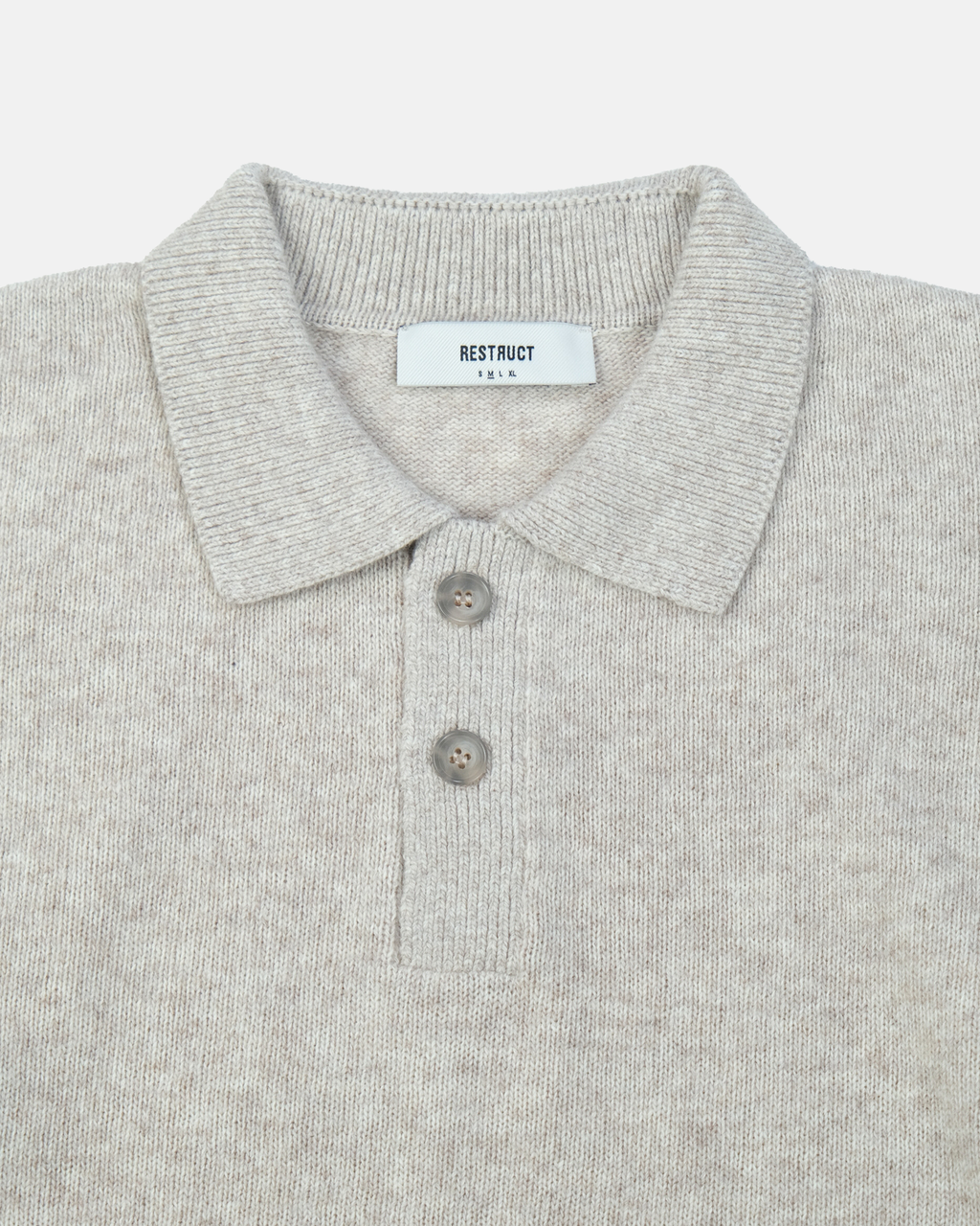 Cashmere Blend Knit Polo – Sand