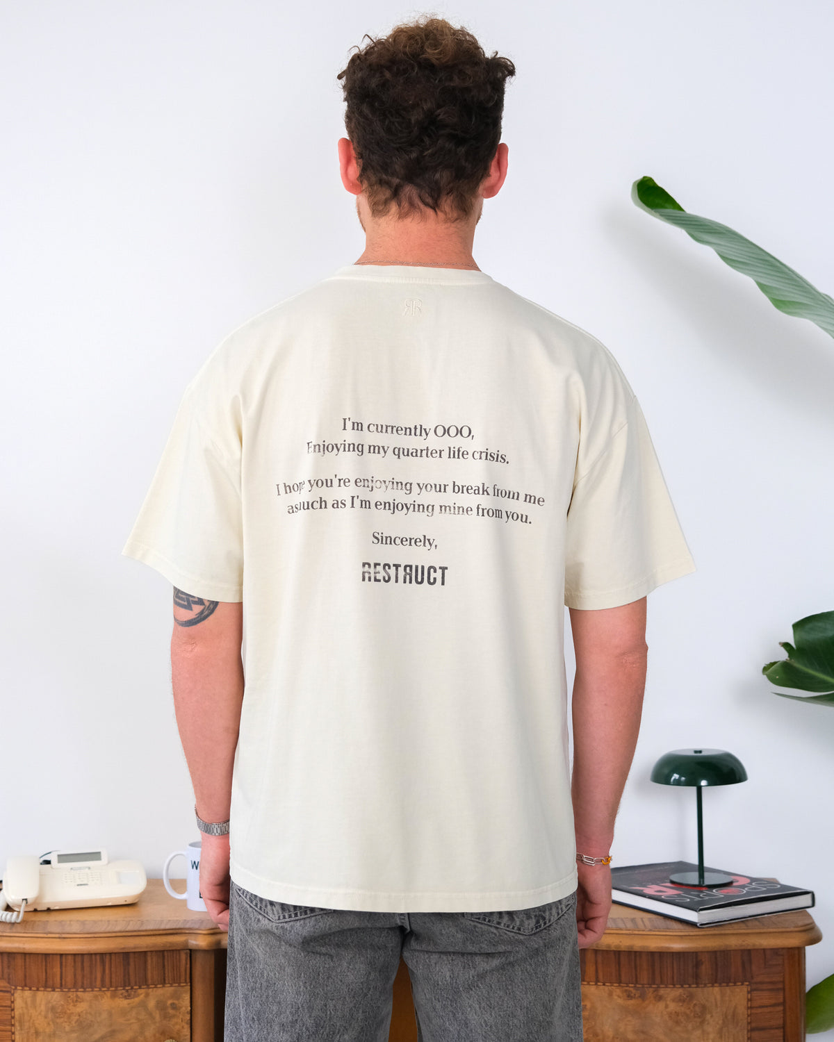 Auto Reply Tee Ivory