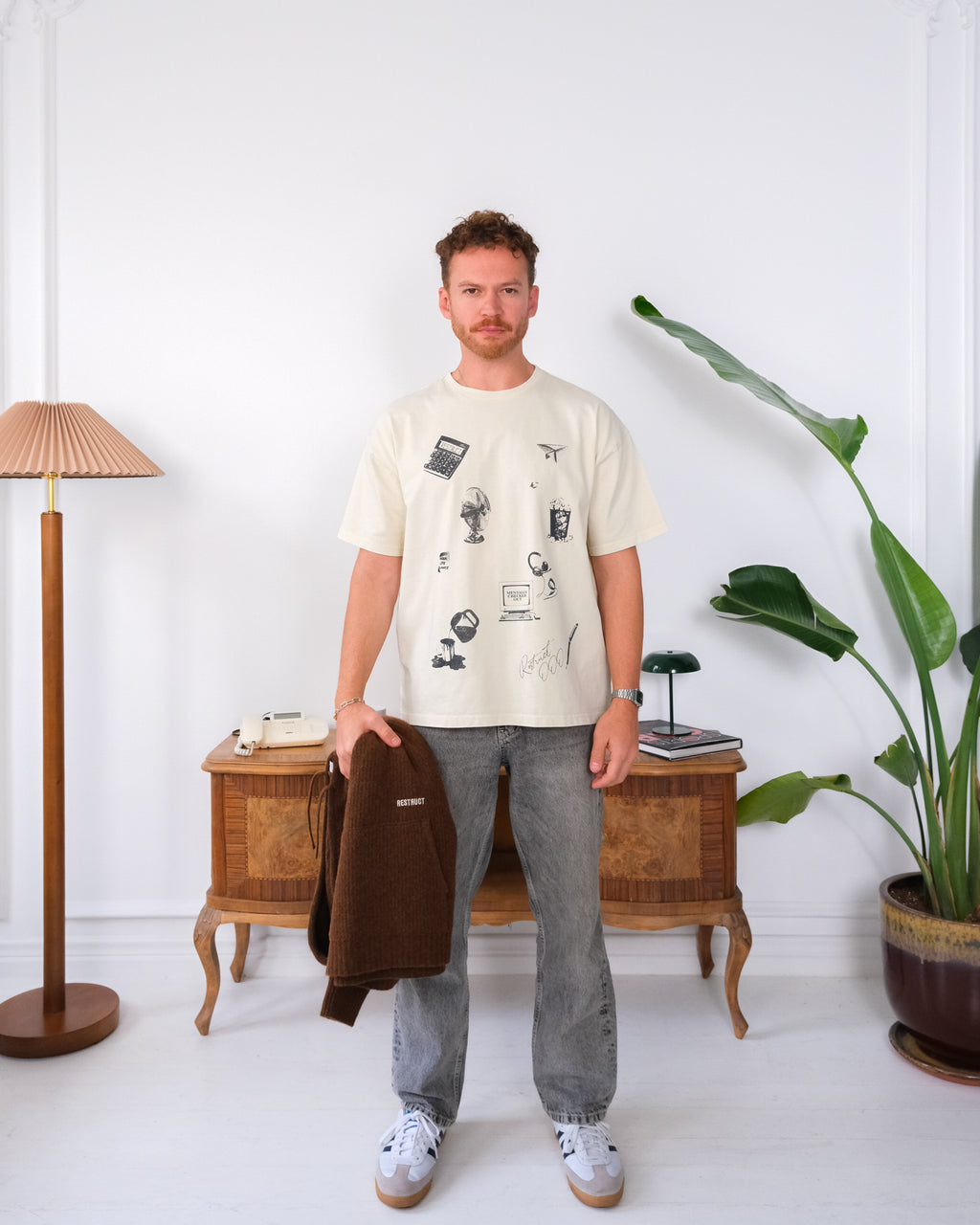 Office Sketches Tee Ivory