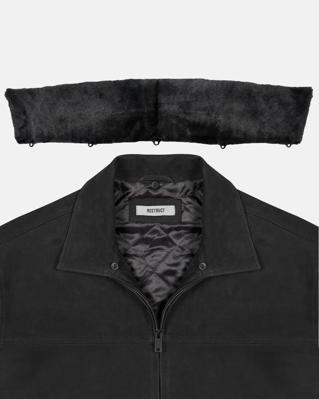 Leather Jacket Charcoal