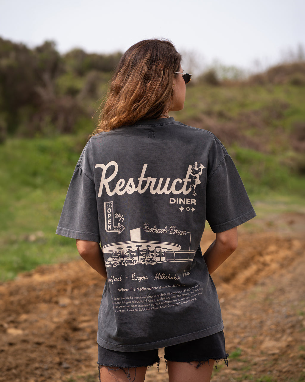 Diner Tee Vintage Black