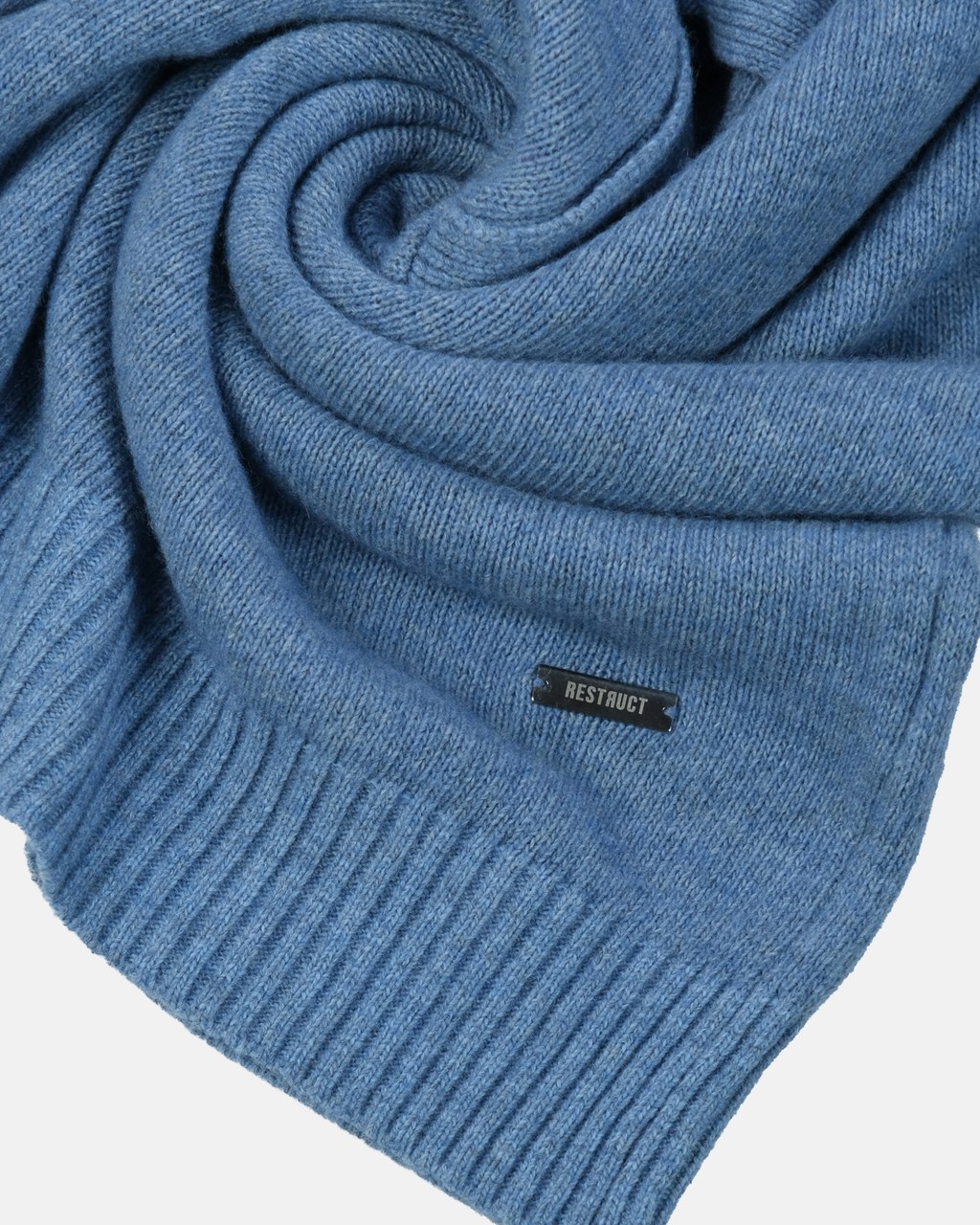 Cashmere Blend Knit Polo – Blue