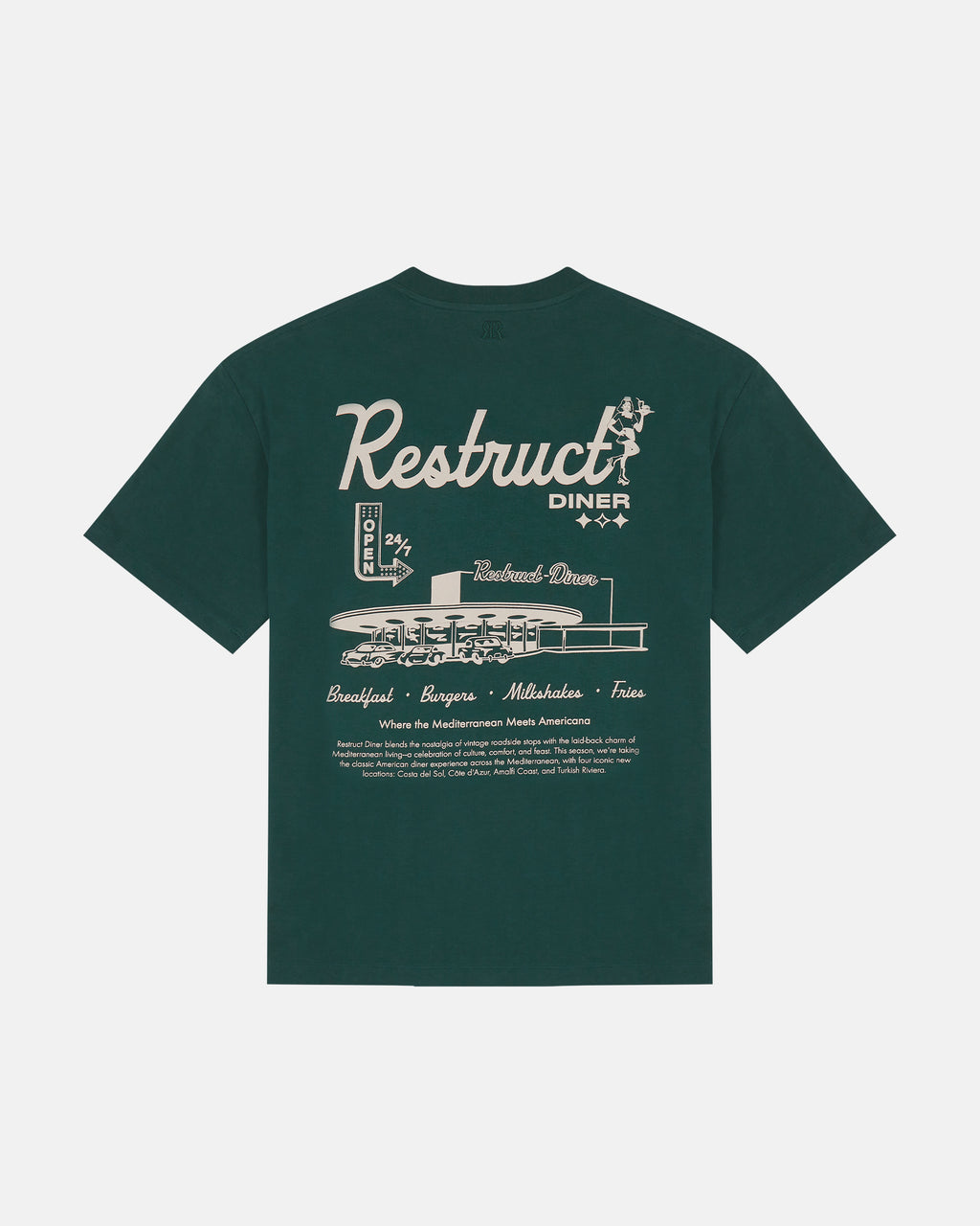 Diner Tee Green