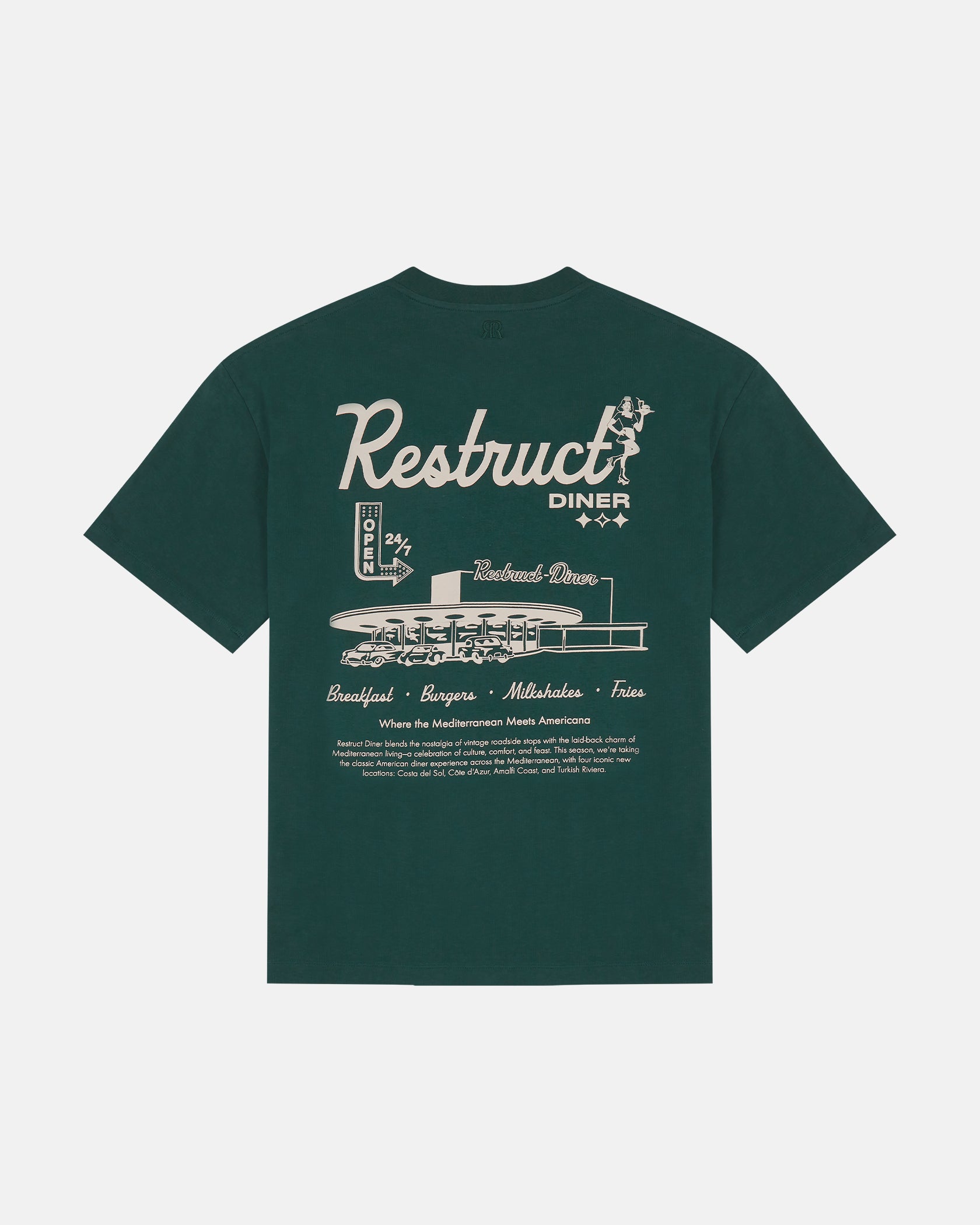 Diner Tee Green