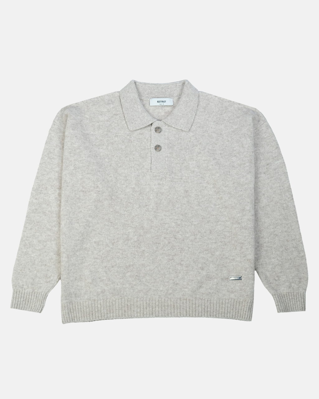 Cashmere Blend Knit Polo – Sand