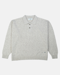 Cashmere Blend Knit Polo – Sand