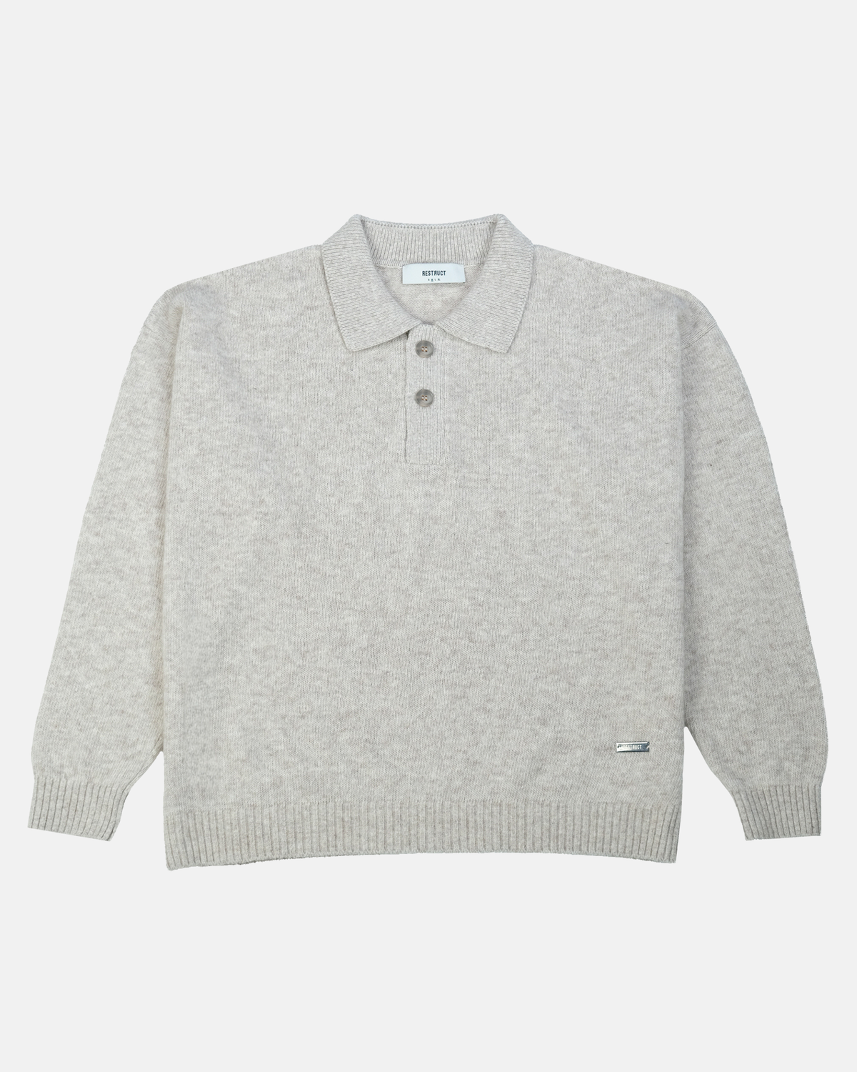 Cashmere Blend Knit Polo – Sand