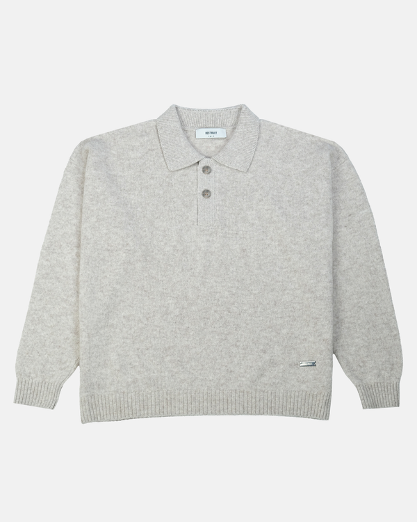 Cashmere Blend Knit Polo