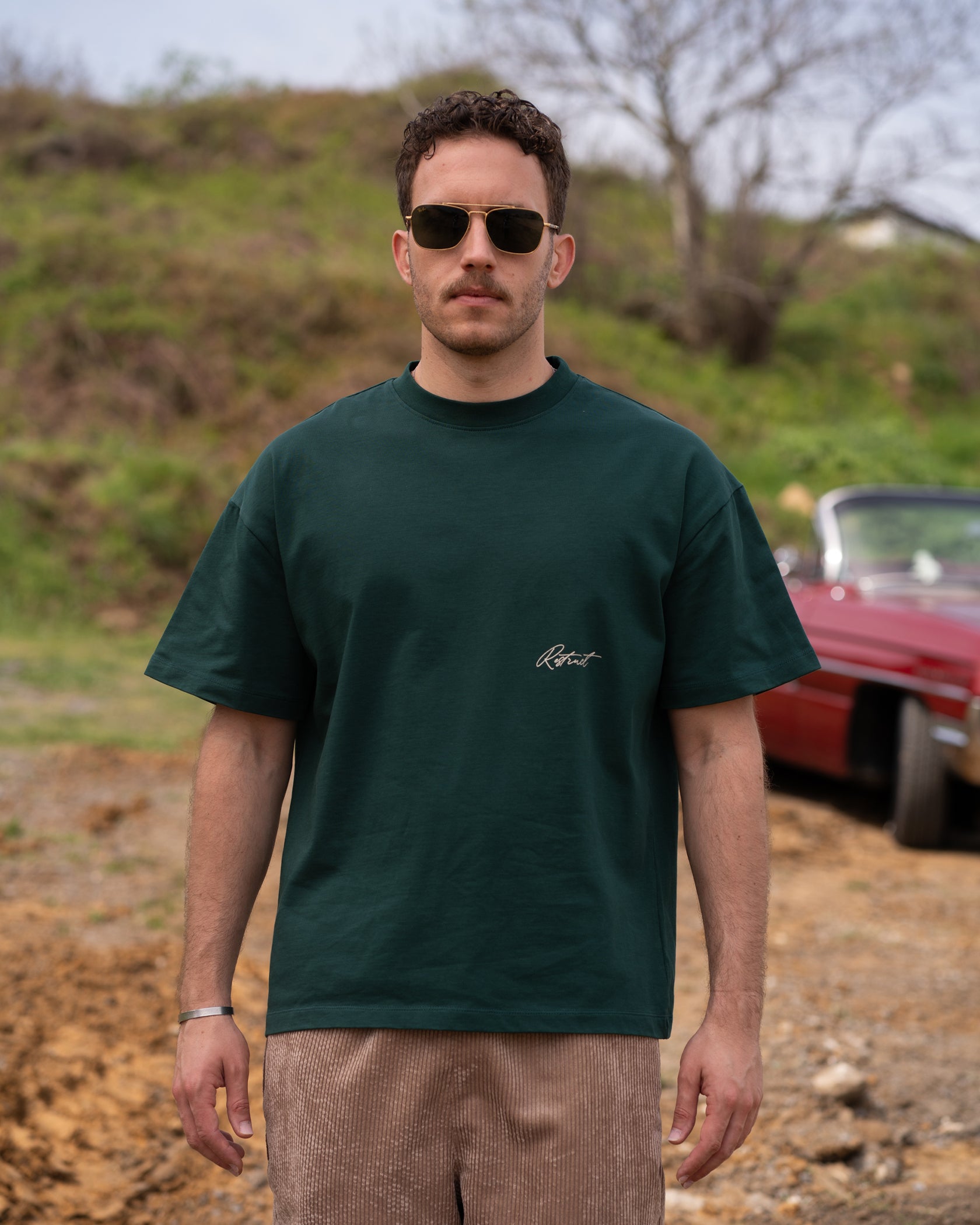 On The Road Tee Green