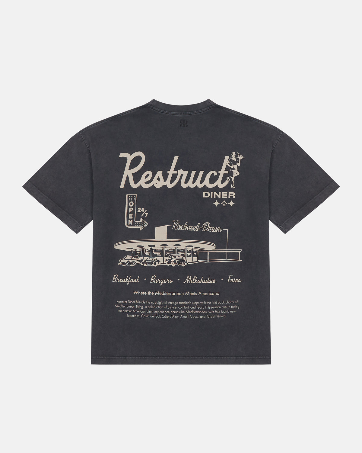 Diner Tee Vintage Black