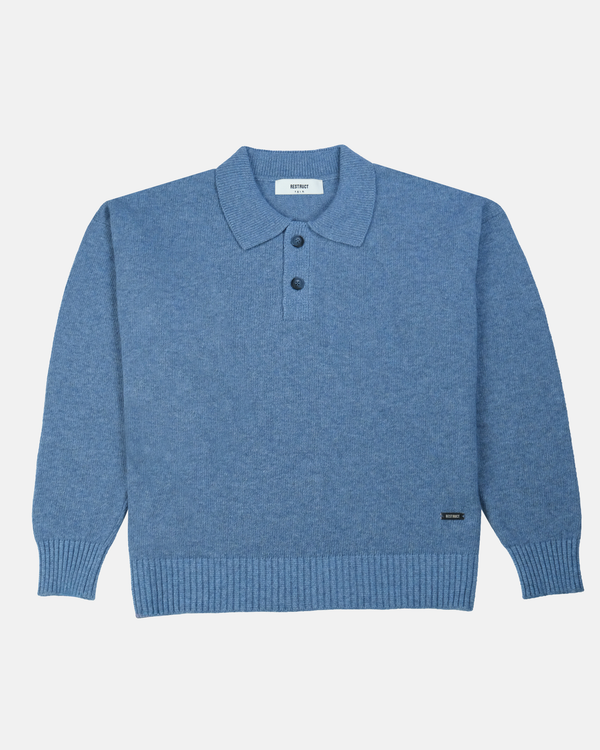 Cashmere Blend Knit Polo