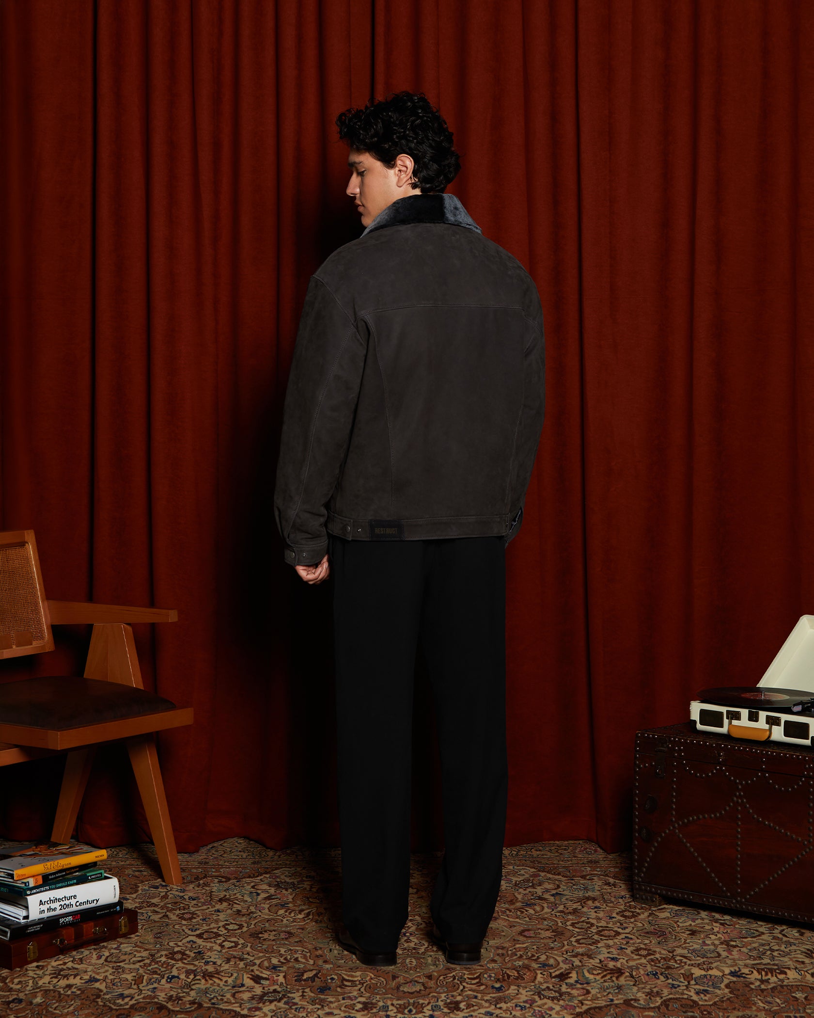 Leather Jacket Charcoal