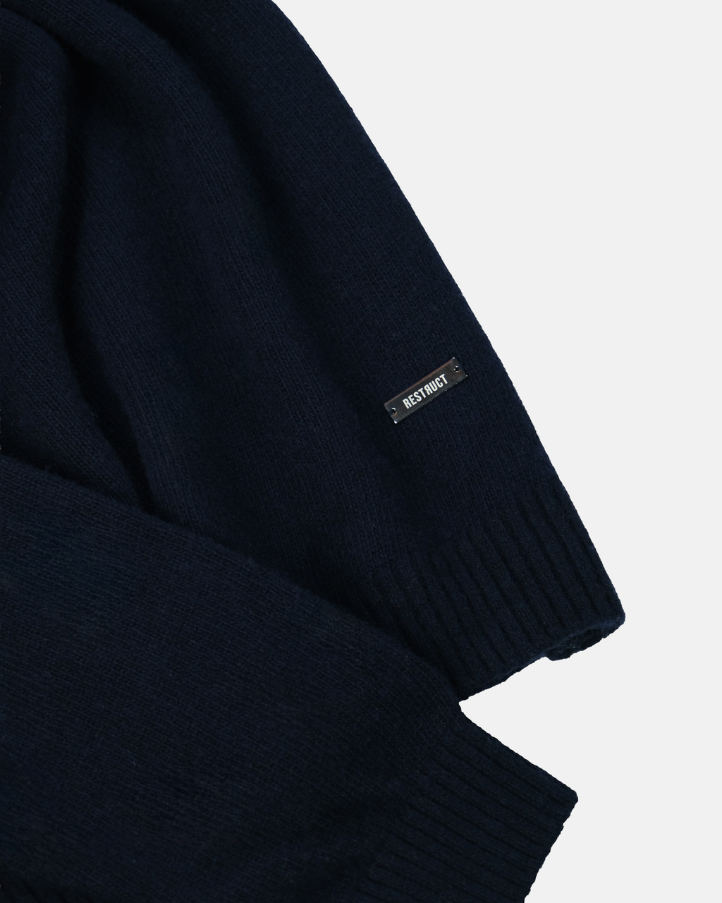 Cashmere Blend Knit Polo – Navy