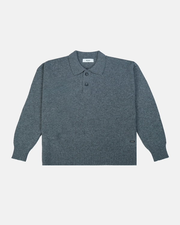 Cashmere Blend Knit Polo