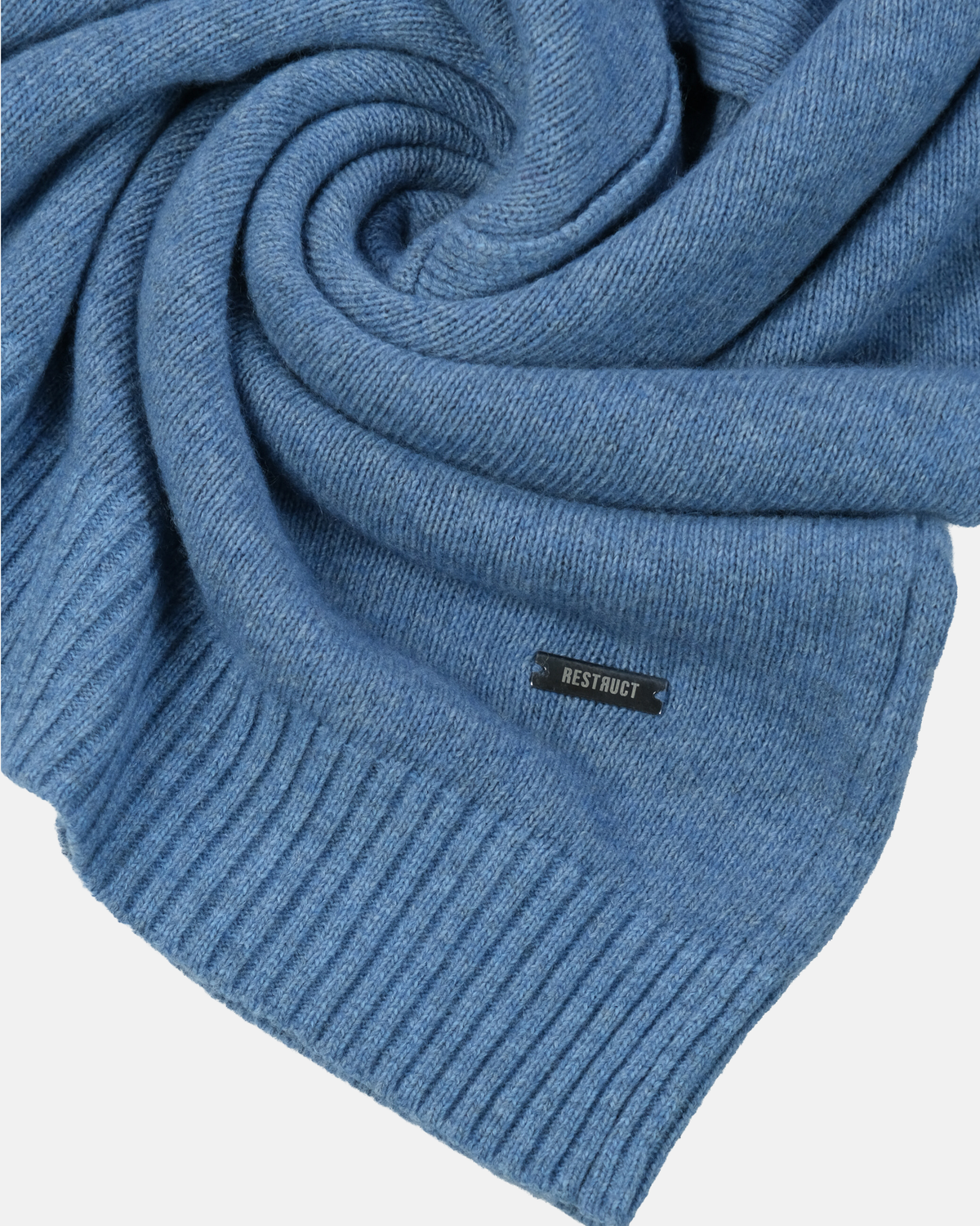 Cashmere Blend Knit Polo – Blue