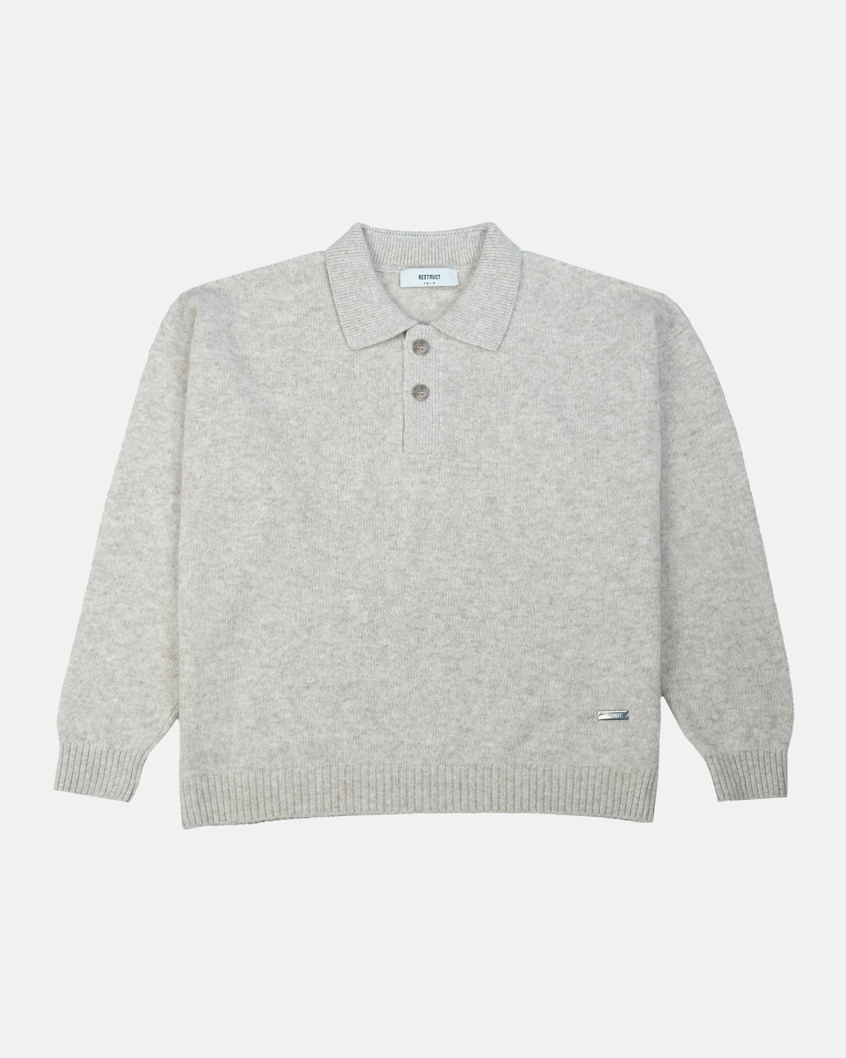 Cashmere Blend Knit Polo – Sand