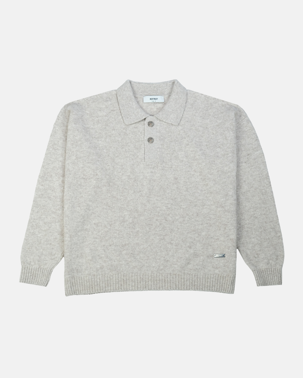 Cashmere Blend Knit Polo