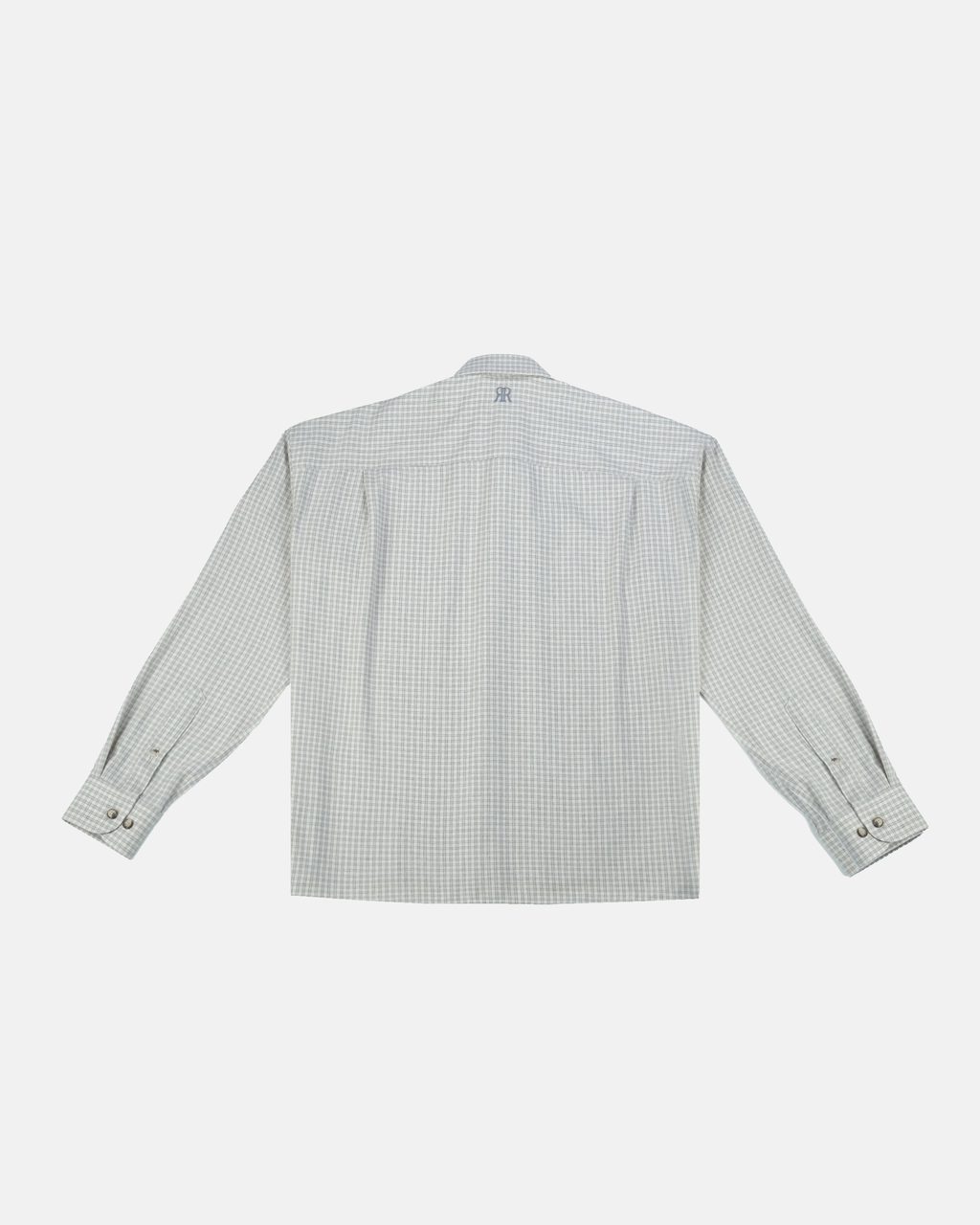 Boxy Fit Shirt – Ecru Checkered