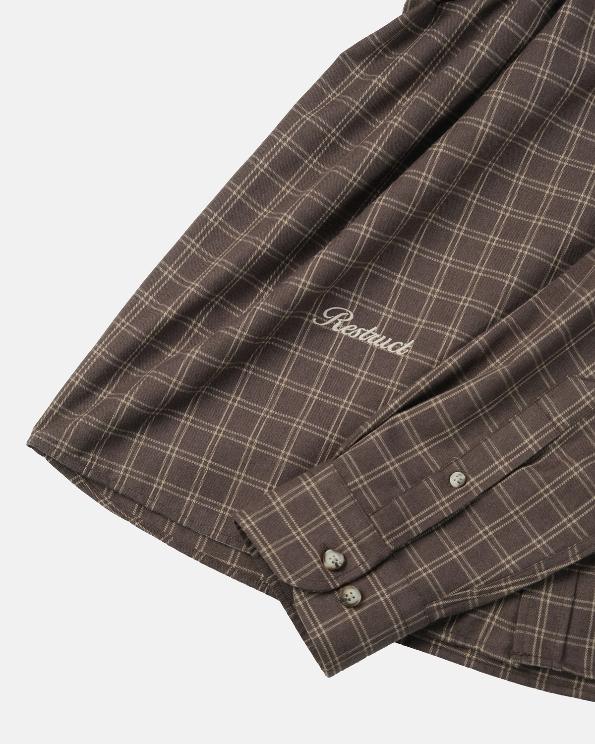 Boxy Fit Shirt – Brown Checkered